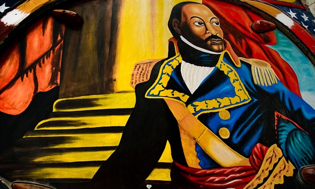 Toussaint L’Ouverture as depicted on the body of a bus in Port-au-Prince in 2008. (Photo: Jan Sochor/Alamy)