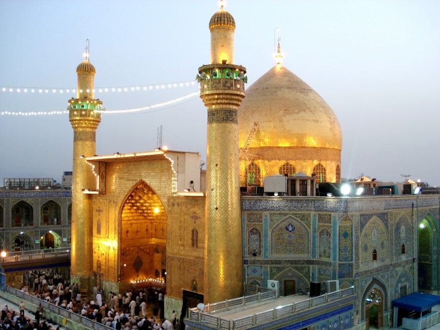 The Imam Ali Shrine in Najaf, Iraq - the city where Ahmed Abbas is from. 